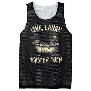 Live Laugh Toaster Bath Skeleton Bathroom Mesh Reversible Basketball Jersey Tank