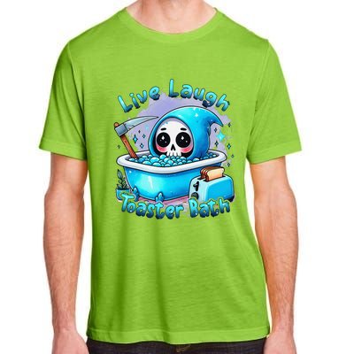 Live Laugh Toaster Bath Skull Halloween Adult ChromaSoft Performance T-Shirt