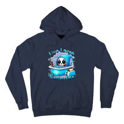 Live Laugh Toaster Bath Skull Halloween Tall Hoodie