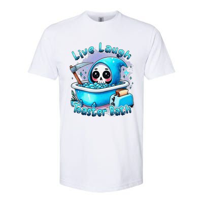 Live Laugh Toaster Bath Skull Halloween Softstyle CVC T-Shirt