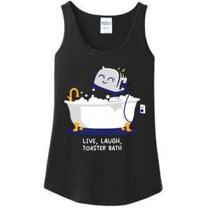 Live Laugh Toaster Bath Ladies Essential Tank