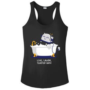 Live Laugh Toaster Bath Ladies PosiCharge Competitor Racerback Tank