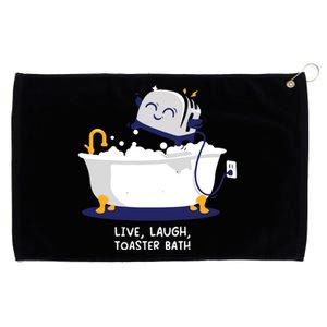 Live Laugh Toaster Bath Grommeted Golf Towel