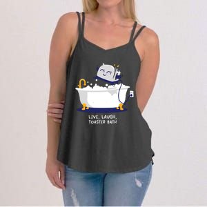 Live Laugh Toaster Bath Women's Strappy Tank