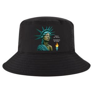 Lady Liberty Today We Weep Tomorrow We Rise For The Usa Cool Comfort Performance Bucket Hat