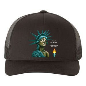 Lady Liberty Today We Weep Tomorrow We Rise For The Usa Yupoong Adult 5-Panel Trucker Hat