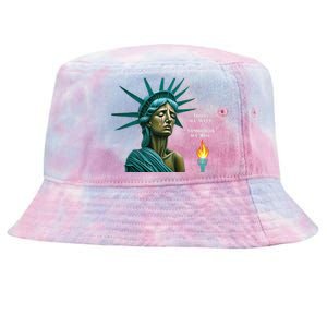 Lady Liberty Today We Weep Tomorrow We Rise For The Usa Tie-Dyed Bucket Hat