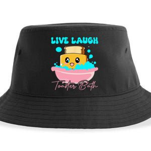 Live Laugh Toaster Bath Sustainable Bucket Hat