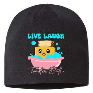 Live Laugh Toaster Bath Sustainable Beanie