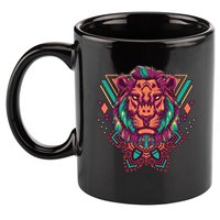 Leo Lion Tribal 11oz C Handle Ceramic Mug