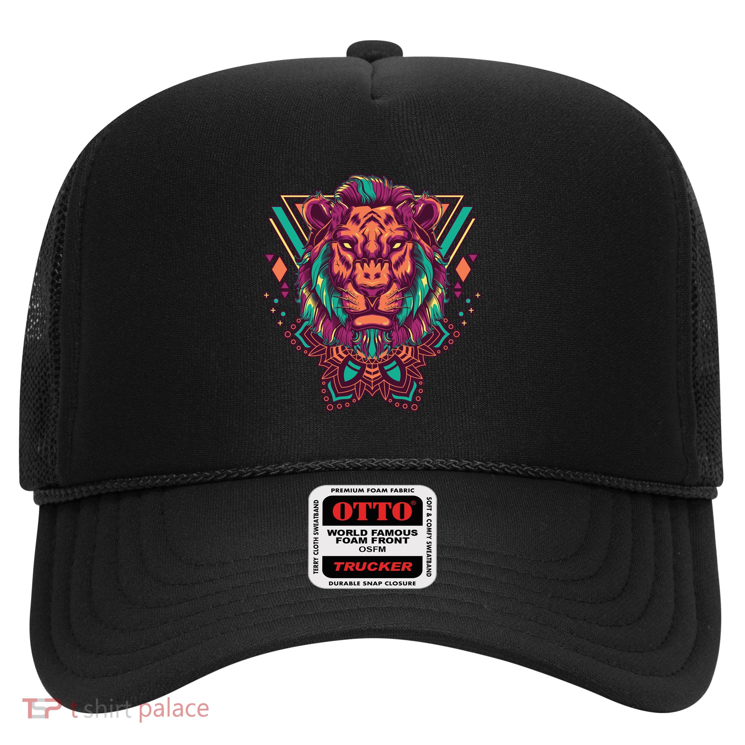 Leo Lion Tribal Trucker Hat