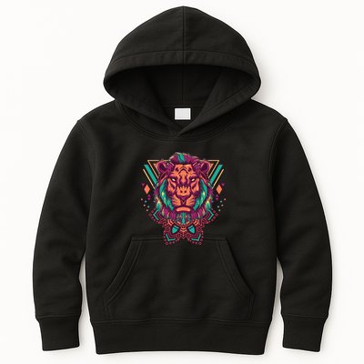 Leo Lion Tribal Kids Hoodie