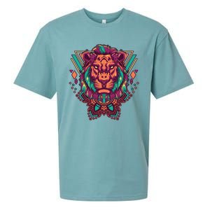 Leo Lion Tribal Sueded Cloud Jersey T-Shirt