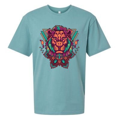 Leo Lion Tribal Sueded Cloud Jersey T-Shirt