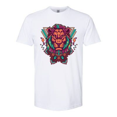 Leo Lion Tribal Softstyle CVC T-Shirt