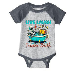 Live Laugh Toaster Bath Skeleton Infant Baby Jersey Bodysuit