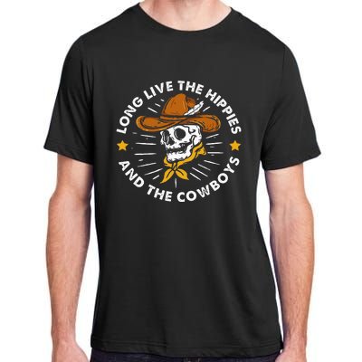 Long Live The Hippies And The Cowboys Adult ChromaSoft Performance T-Shirt