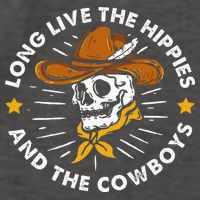 Long Live The Hippies And The Cowboys Vector Backpack