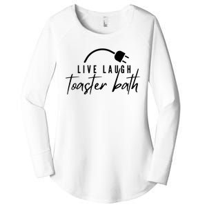 Live Laugh Toaster Bath Women's Perfect Tri Tunic Long Sleeve Shirt