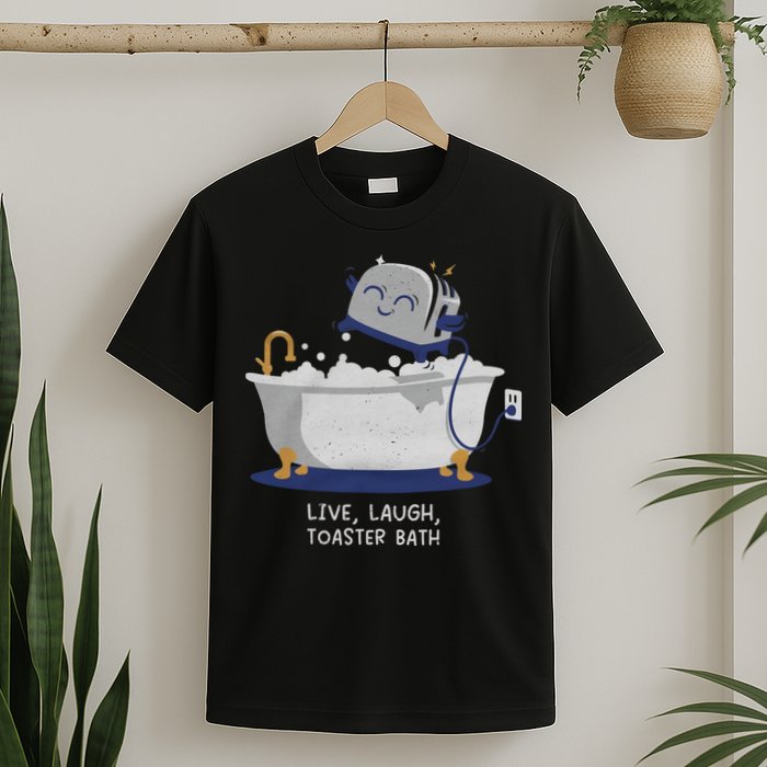 Live Laugh Toaster Bath River Sea Lake Lover T-Shirt