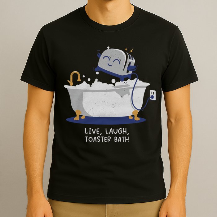 Live Laugh Toaster Bath River Sea Lake Lover T-Shirt