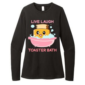 Live Laugh Toaster Bath Funny Saying Womens CVC Long Sleeve Shirt