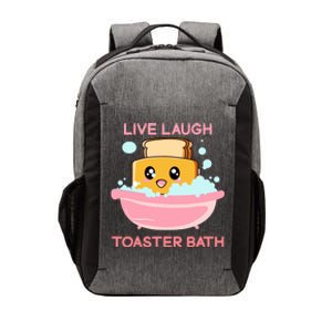 Live Laugh Toaster Bath Funny Saying Vector Backpack