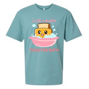 Live Laugh Toaster Bath Funny Saying Sueded Cloud Jersey T-Shirt