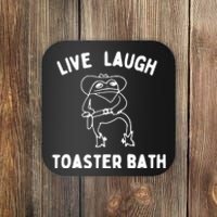 Live Laugh Toaster Bath Coaster