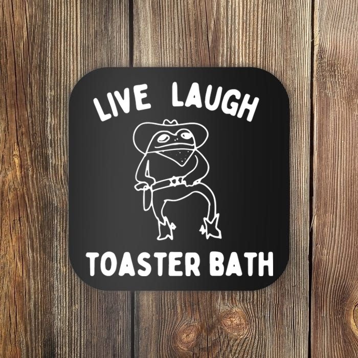 Live Laugh Toaster Bath Coaster