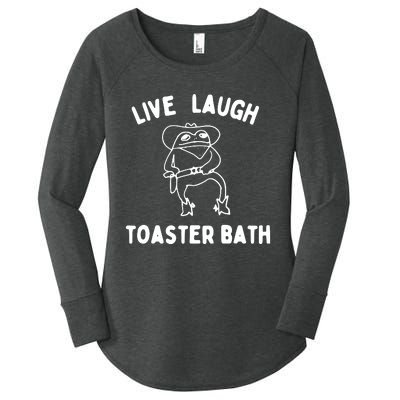 Live Laugh Toaster Bath Women's Perfect Tri Tunic Long Sleeve Shirt