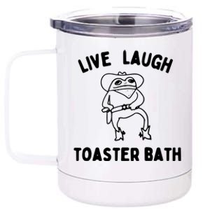 Live Laugh Toaster Bath 12 oz Stainless Steel Tumbler Cup