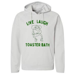 Live Laugh Toaster Bath Performance Fleece Hoodie