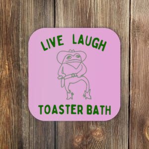 Live Laugh Toaster Bath Coaster