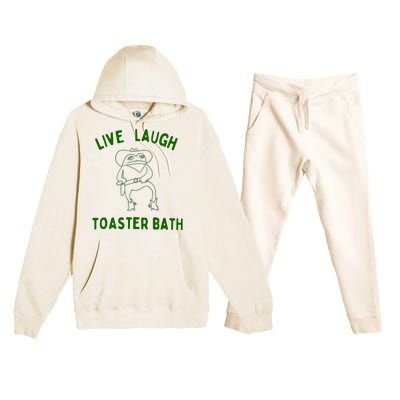 Live Laugh Toaster Bath Premium Hooded Sweatsuit Set