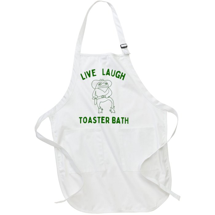 Live Laugh Toaster Bath Full-Length Apron With Pockets