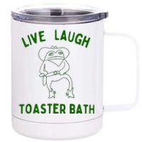 Live Laugh Toaster Bath 12 oz Stainless Steel Tumbler Cup