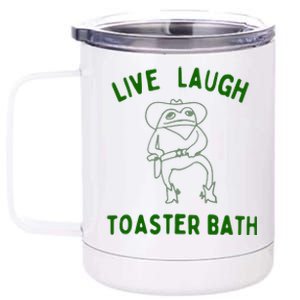 Live Laugh Toaster Bath 12 oz Stainless Steel Tumbler Cup