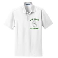 Live Laugh Toaster Bath Dry Zone Grid Polo