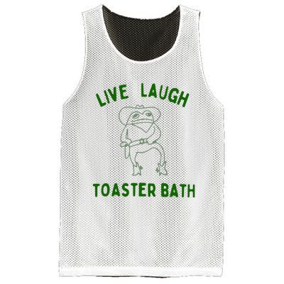 Live Laugh Toaster Bath Mesh Reversible Basketball Jersey Tank