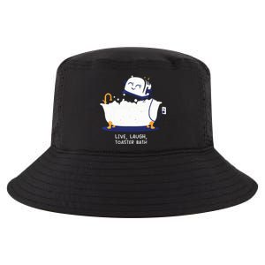 Live Laugh Toaster Bath Cool Comfort Performance Bucket Hat