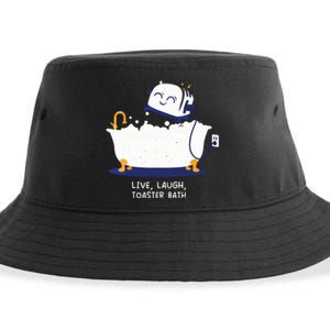 Live Laugh Toaster Bath Sustainable Bucket Hat