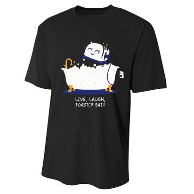 Live Laugh Toaster Bath Performance Sprint T-Shirt