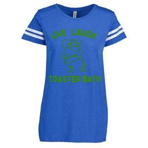 Live Laugh Toaster Bath Enza Ladies Jersey Football T-Shirt