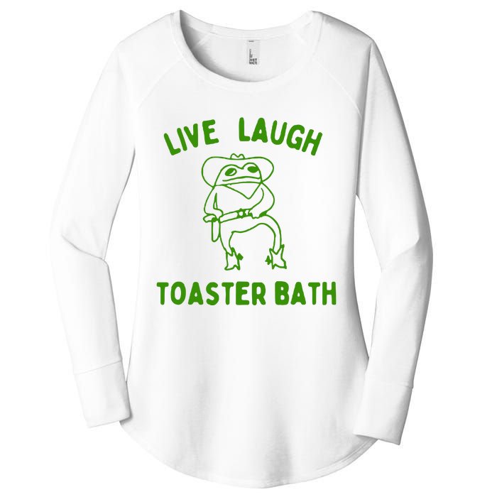 Live Laugh Toaster Bath Women's Perfect Tri Tunic Long Sleeve Shirt