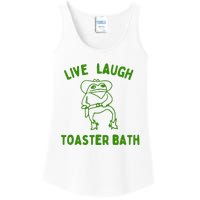 Live Laugh Toaster Bath Ladies Essential Tank