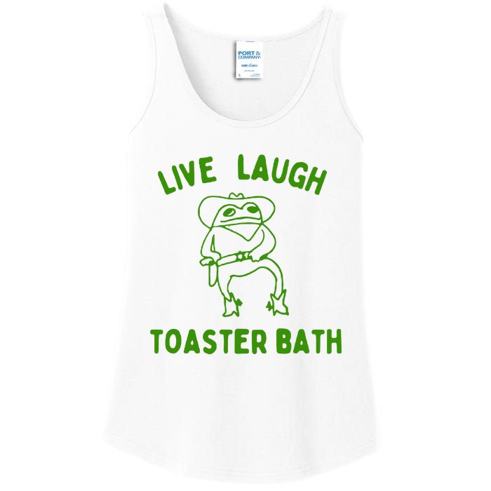 Live Laugh Toaster Bath Ladies Essential Tank