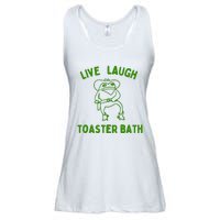 Live Laugh Toaster Bath Ladies Essential Flowy Tank