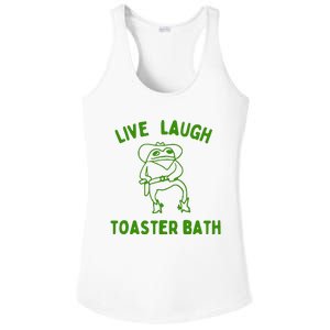 Live Laugh Toaster Bath Ladies PosiCharge Competitor Racerback Tank