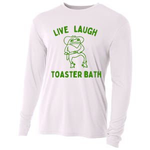 Live Laugh Toaster Bath Cooling Performance Long Sleeve Crew